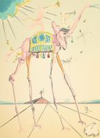 Salvador Dali Celestial Elephant Lithograph, Signed Edition - Sold for $3,375 on 04-23-2022 (Lot 188).jpg